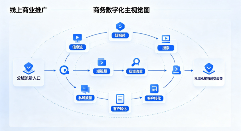新野县线上商业推广怎么做？全域流量闭环搭建与低成本转化实战指南
